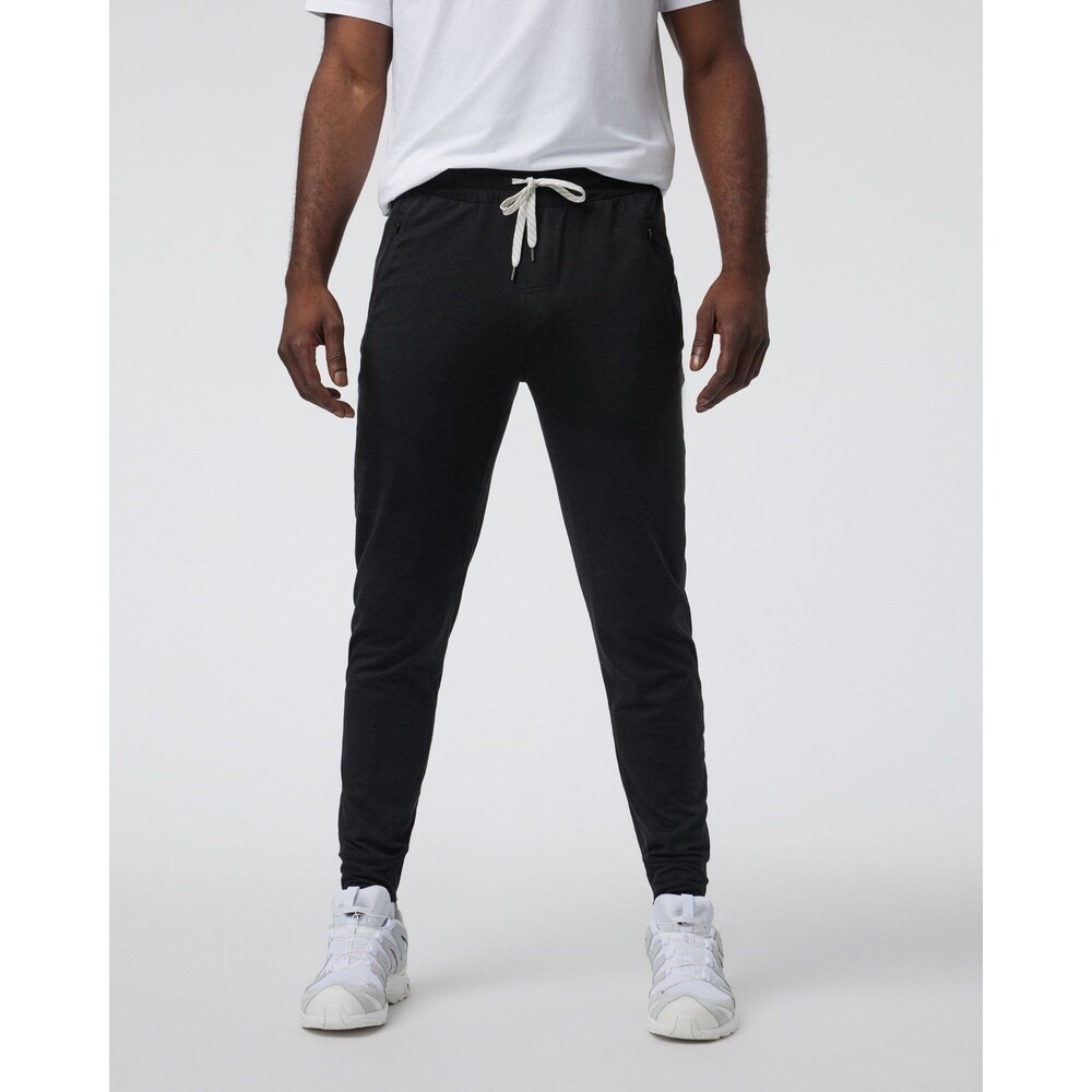Vuori Ponto Performance Jogger Mens Small Black Heather DreamKnit Slim EUC